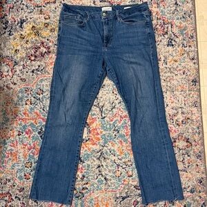Frame Denim le Mini Boot size 33 with frayed ends Classic Blue Jeans